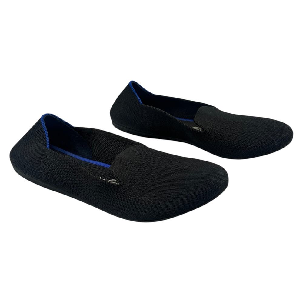 Rothy's Flats Shoes The Loafers Slip On Round Toe Knit Black Size 7.5